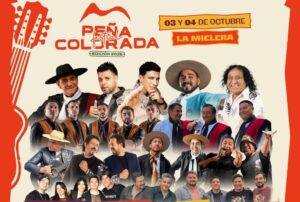 Q’ Lokura, El Chaqueño Palavecino y Lázaro Caballero en el Festival de la Peña Colorada 2026 en San Pedro
